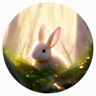 Пазл фигурный "Кролик" рамер 25см - фото 321051636