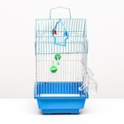 Клетка для птиц укомплектованная Bd-1/4fc, 30 х 23 х 39 см, синяя - Фото 2