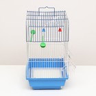 Клетка для птиц укомплектованная Bd-1/2q, 30 х 23 х 39 см, синяя - Фото 2
