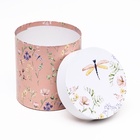 Набор круглых подарочных коробок 5 в 1 "Мини - цветы", 20×20 - 14×14 см 10342985 - фото 16509980