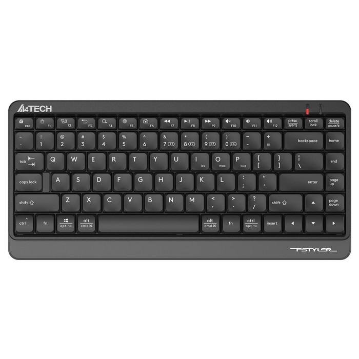 Клавиатура A4Tech Fstyler FBK11 черный/серый USB беспроводная BT/Radio slim - Фото 1