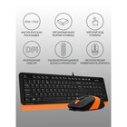 Клавиатура + мышь A4Tech Fstyler F1010 клав:черный/оранжевый мышь:черный/оранжевый USB Mult   103388 - Фото 3