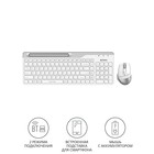 Комплект клавиатура и мышь A4Tech Fstyler FB2535C, беспроводной, мембранная клавиатура, 2400 dpi, USB, белый - Фото 10