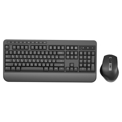 Клавиатура + мышь Оклик S290W клав:черный мышь:черный USB беспроводная Multimedia (351701)   1033889