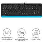 Клавиатура A4Tech Fstyler FK10 черный/синий USB - Фото 2