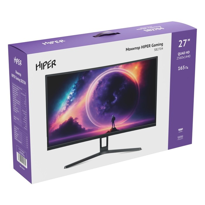 Монитор Hiper 27" Gaming SB2704 черный VA LED 5ms 16:9 HDMI M/M матовая 4000:1 300cd 178гр/   103389 - фото 51528536