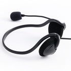 Наушники с микрофоном Hama NHS-P100 черный 2м накладные шейный обод (00139920) - Фото 2