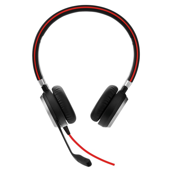 Наушники с микрофоном Jabra Evolve 40 UC Duo черный 1.2м накладные USB оголовье (6399-829-2   103390 - Фото 1