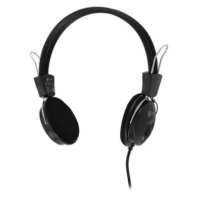 Наушники с микрофоном Оклик HS-M200 черный 1.8м накладные оголовье (1532011)