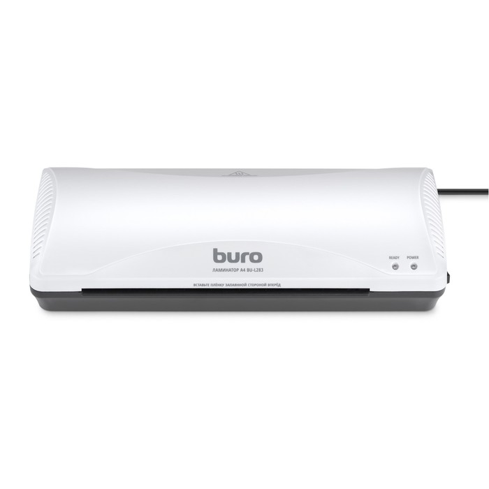 Ламинатор Buro BU-L283, 2 вала, A4, 80-125 мкм, 25 см/мин, холодная ламинация, ламинация фото, белый - Фото 1