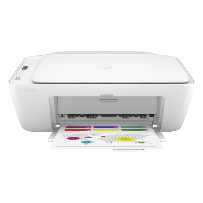 МФУ струйный HP DeskJet 2710 (5AR83B) A4 WiFi белый - фото 51529176