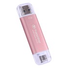 Накопитель SSD Transcend USB-C 1TB TS1TESD310P розовый USB-A - Фото 2