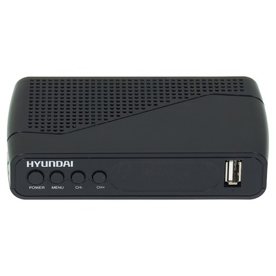 Ресивер DVB-T2 Hyundai H-DVB500, чёрный