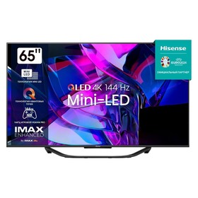 Телевизор QLED Hisense 65" 65U7KQ черный/черный 4K Ultra HD 120Hz DVB-T DVB-T2 DVB-C DVB-S   1033933