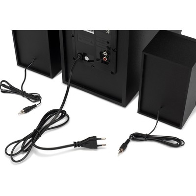Аудиосистема Hyundai H-MS1403, 60 Вт, USB, BT, FM, SD, чёрная