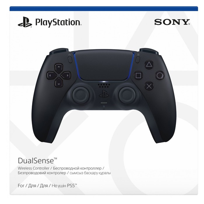 Геймпад Беспроводной PlayStation DualSense черный для: PlayStation 5 (CFI-ZCT1W) - фото 51582984