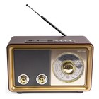 Радиоприемник портативный Сигнал БЗРП РП-324BT коричневый/бежевый USB SD/microSD - Фото 1