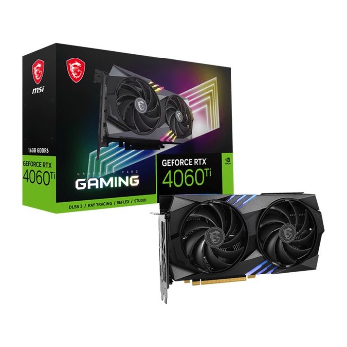 Видеокарта MSI PCI-E 4.0 RTX 4060 Ti GAMING 16G NVIDIA GeForce RTX 4060TI 16Gb 128bit GDDR6   103395 - фото 51616919