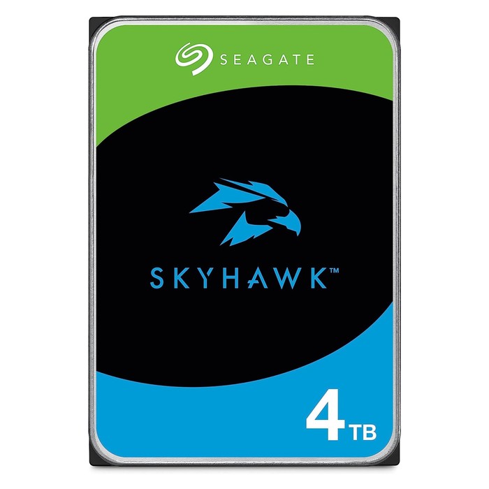 Жесткий диск Seagate SATA-III 4TB ST4000VX005 Surveillance Skyhawk (5900rpm) 256Mb 3.5" - Фото 1