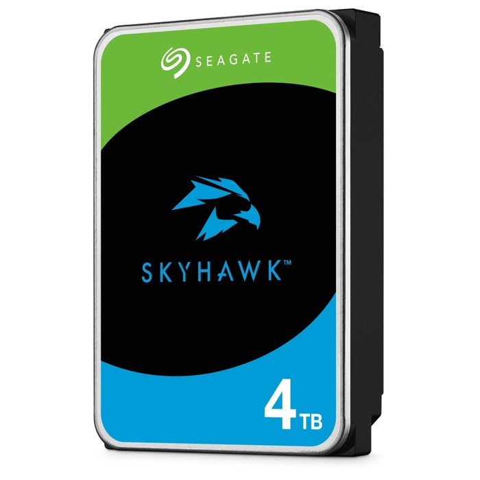 Жесткий диск Seagate SATA-III 4TB ST4000VX015 Surveillance Skyhawk (5900rpm) 256Mb 3.5" - фото 51529644