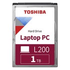 Жесткий диск Toshiba SATA-III 1TB HDWL110UZSVA Notebook L200 Slim (5400rpm) 128Mb 2.5" - Фото 1