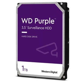 Жесткий диск WD SATA-III 1TB WD10PURZ Surveillance Purple (5400rpm) 64Mb 3.5