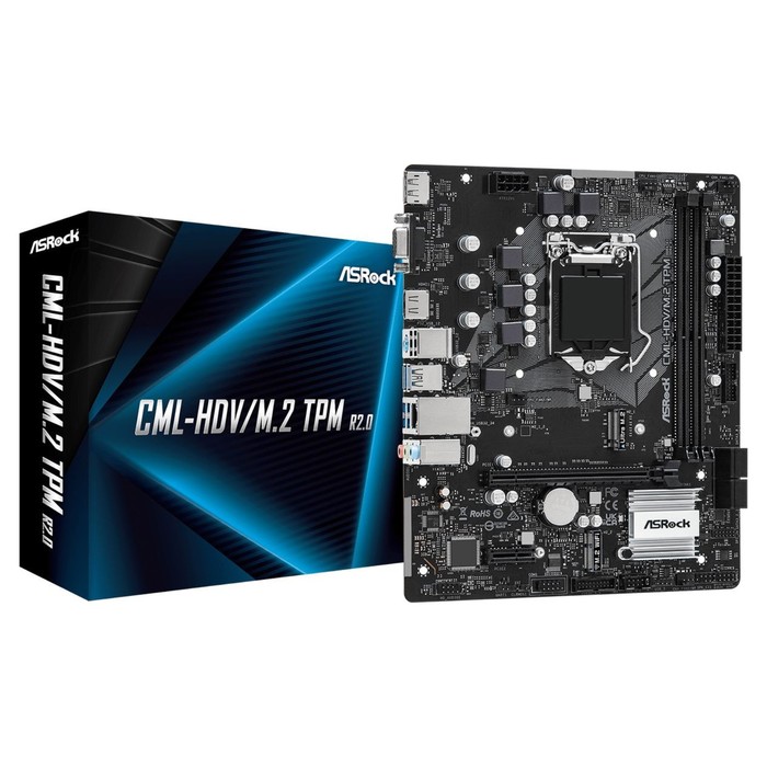 Материнская плата Asrock CML-HDV/M.2 TPM R2.0 Soc-1200 Intel H370 2xDDR4 mATX AC`97 8ch(7.1   103395 - фото 51529721