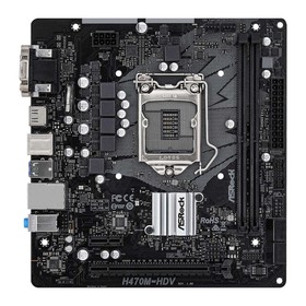 Материнская плата Asrock H470M-HDV Soc-1200 Intel H470 2xDDR4 mATX AC`97 8ch(7.1) GbLAN+VGA   103395