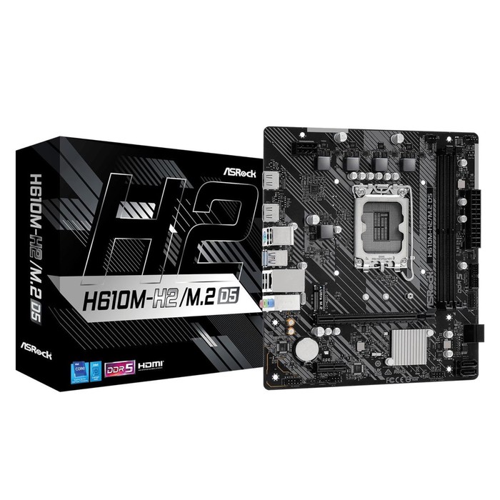 Материнская плата Asrock H610M-H2/M.2 D5 Soc-1700 Intel H610 2xDDR5 mATX AC`97 8ch(7.1) GbL   103395 - фото 51529732