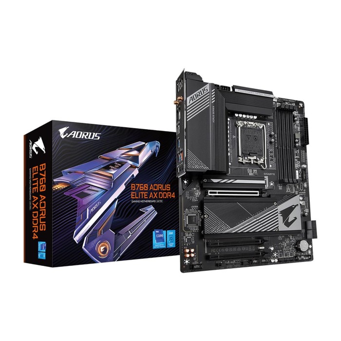 Материнская плата Gigabyte B760 AORUS ELITE AX DDR4 Soc-1700 Intel B760 4xDDR5 ATX AC`97 8c   103396 - фото 51529753