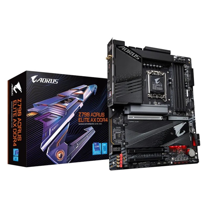 Материнская плата Gigabyte Z790 AORUS ELITE AX DDR4 Soc-1700 Intel Z790 4xDDR4 ATX AC`97 8c   103396 - фото 51541430