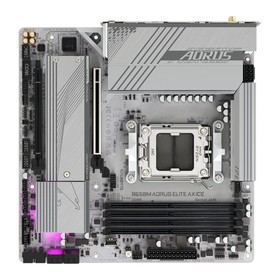 Материнская плата Gigabyte B650M A ELITE AX ICE SocketAM5 AMD B650 4xDDR5 mATX AC`97 8ch(7.   103396 10339633