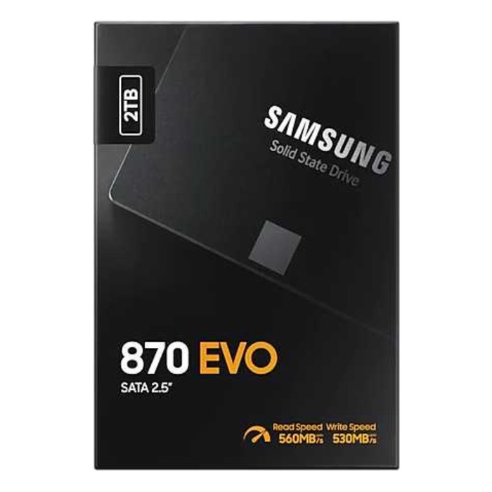 Накопитель SSD Samsung SATA III 2TB MZ-77E2T0BW 870 EVO 2.5" - фото 51616925