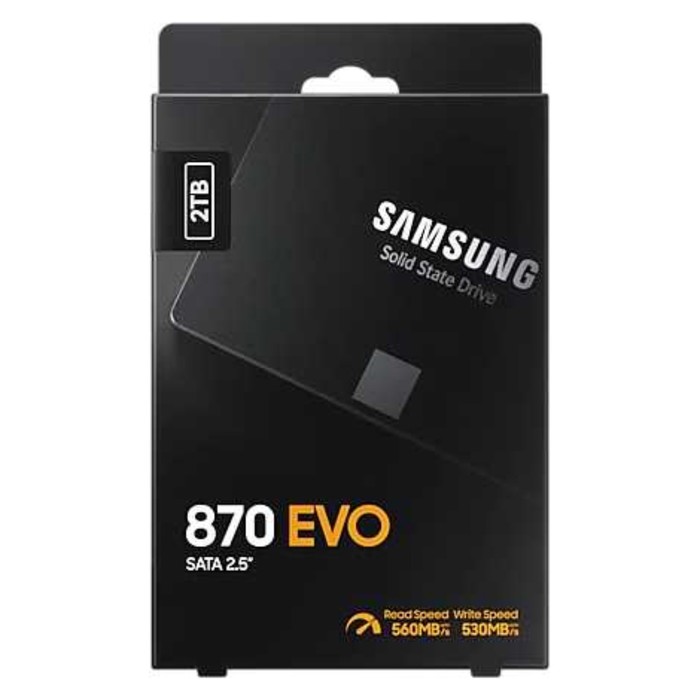 Накопитель SSD Samsung SATA III 2TB MZ-77E2T0BW 870 EVO 2.5" - фото 51616928