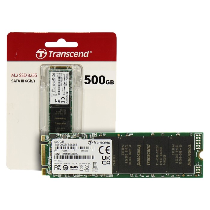 Накопитель SSD Transcend SATA III 500GB TS500GMTS825S 825S M.2 2280 0.3 DWPD - фото 51529892