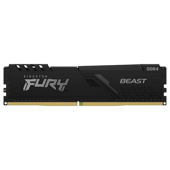 Память DDR4 16GB 2666MHz Kingston KF426C16BB1/16 Fury Beast Black RTL Gaming PC4-21300 CL16   103397 - Фото 1