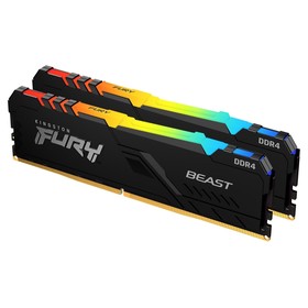 Память DDR4 2x16GB 2666MHz Kingston KF426C16BB12AK2/32 Fury Beast RGB RTL Gaming PC4-21300   1033973 10339733