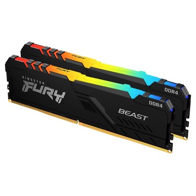 Память DDR4 2x16GB 2666MHz Kingston KF426C16BB12AK2/32 Fury Beast RGB RTL Gaming PC4-21300   1033973