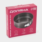 Форма для выпечки Доляна «Элин. Круг», d=26 см, съёмное дно, антипригарное покрытие, цвет чёрный - Фото 4