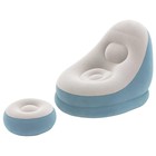 Надувное кресло + пуфик Crusier, 121 х 100 х 86 см, 54 х 54 х 26 см, цвета МИКС, 75053 Bestway - Фото 2