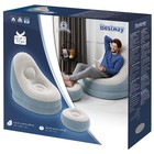 Надувное кресло + пуфик Crusier, 121 х 100 х 86 см, 54 х 54 х 26 см, цвета МИКС, 75053 Bestway - Фото 6