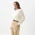 Джемпер женский MIST "Cетка", р. L, молочный - фото 807280664