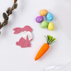 Набор декора «Заяц, морковка, яйца» - фото 9087621
