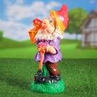 Садовая фигура "Гном с фонариком" 18х21х38см МИКС - Фото 2