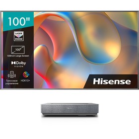 Телевизор Laser Hisense 100" Laser TV 100L5H серебристый 4K Ultra HD 60Hz DVB-T DVB-T2 DVB-   103393