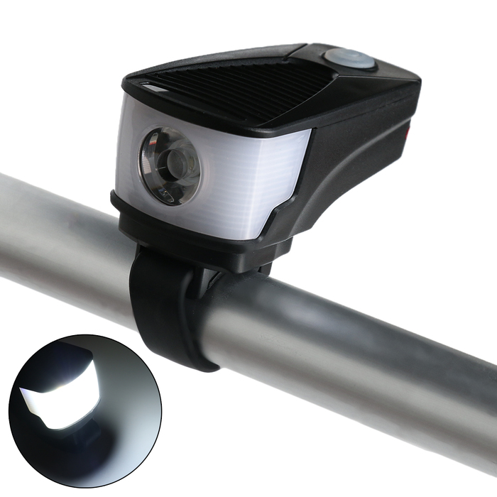 Фонарь велосипедный передний и задний аккумуляторный, водонепроницаемый, 4 режима - Фото 1