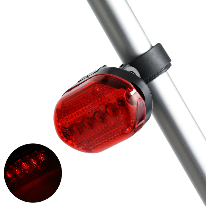Фонарь велосипедный, 8 лм, 0.3 Вт, LED, 7 режимов, 2 ААА - фото 1905128009