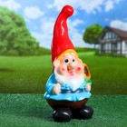 Садовая фигура "Гном-подсолнух" 18х16х40см МИКС - Фото 1