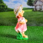 Садовая фигура "Гном в шляпке с ситом" 10х18х37см микс - Фото 2