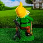 Садовая фигура "Гном с киркой" 15х19х35см - Фото 11